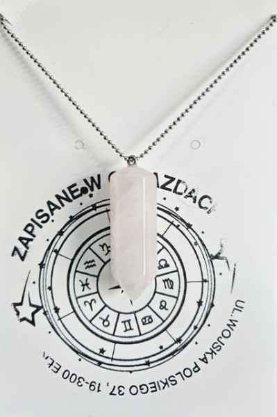 Naszyjnik Kwarc Różowy na łańcuszku kulkowym.jpg