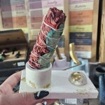 Prostokątna Podstawka Pod Kadzidła z Gipsu - Biała