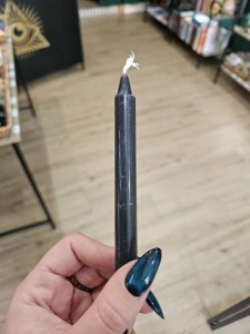 Magiczna świeca do rytuałów CZARNA