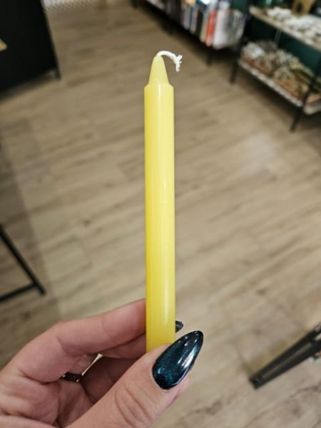 Magiczna Świeca do Rytuałów Żółta.jpg