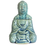 Kominek Zapachowy Siedzący Budda Niebieski