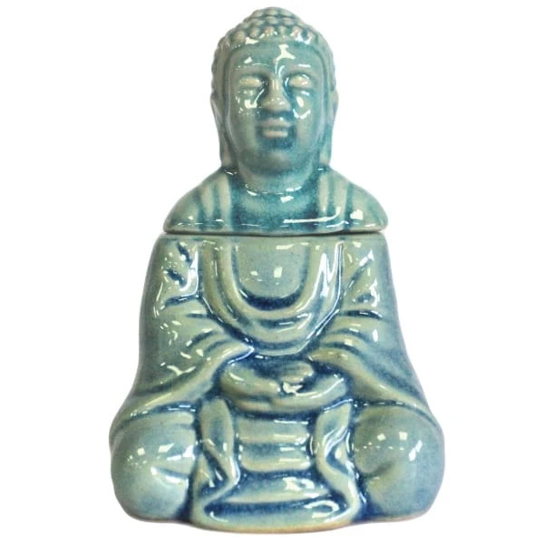 Kominek Zapachowy Siedzący Budda Niebieski.jpeg