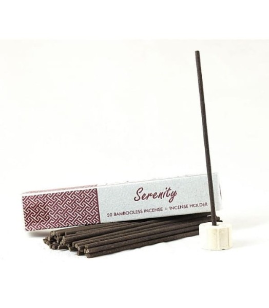 Nie zawierające bambusa kadzidła indyjskie z uchwytem SERENITY 50 sztuk Song of India.jpg