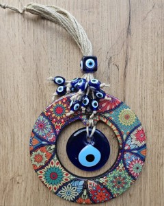 Zawieszka ochronna do domu mozaika z Okiem Proroka