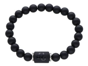 Bransoletka z Kamieni Czarny Agat Lew