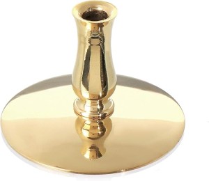 Świecznik z mosiądzu do cienkich świec