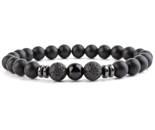 Bransoletka Męska Turmalin + Czarny Agat + Lawa.jpg