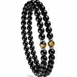 Bransoletka męska Turmalin + Tygrysie Oko + Hematyt 6mm