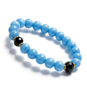 Bransoletka Chalcedon + Turmalin