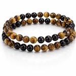 Bransoletka Obsydian + Tygrysie Oko