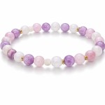 Bransoletka Morganit + Kamień Księżycowy