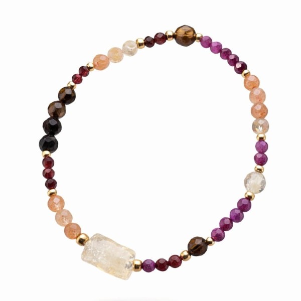 Bransoletka z kamieni Obfitość Cytryn + Granat + Rubin + Tygrysie Oko.jpg