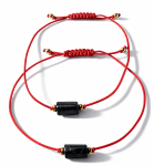 Bransoletka Czerwona Nitka Ochronna z Turmalinem i Hematytem