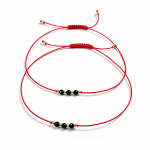 Bransoletka Czerwona Nitka Ochronna z Turmalinem