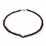 Naszyjnik sieczka Granat