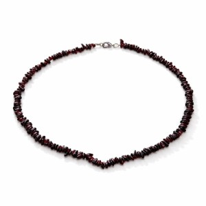 Naszyjnik sieczka Granat