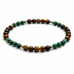 ✨ Bransoletka Malachit + Tygrysie Oko – Ochrona i Obfitość ✨