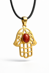 ✨ Zawieszka Hamsa z Jaspisem Czerwonym – Ochrona i Siła Życiowa ✨