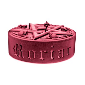 Świeca 3D Pentagram Czerwona Metaliczna