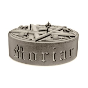 Świeca 3D Pentagram Srebrna Metaliczna