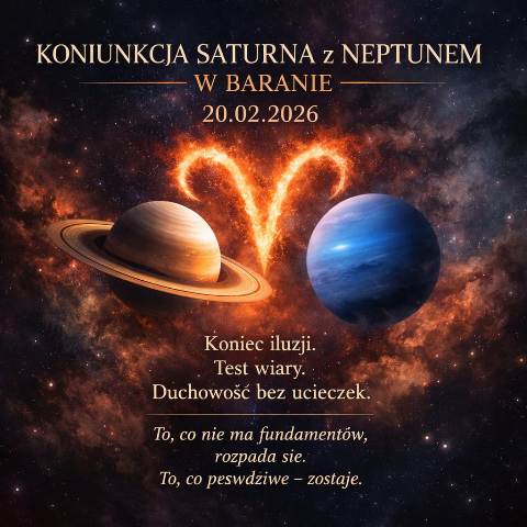 Koniunkcja Saturna z Neptunem w Baranie – 20.02.2026